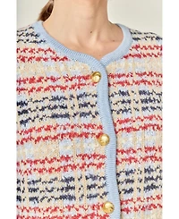 English Factory Women's Textured Stripe Jacket