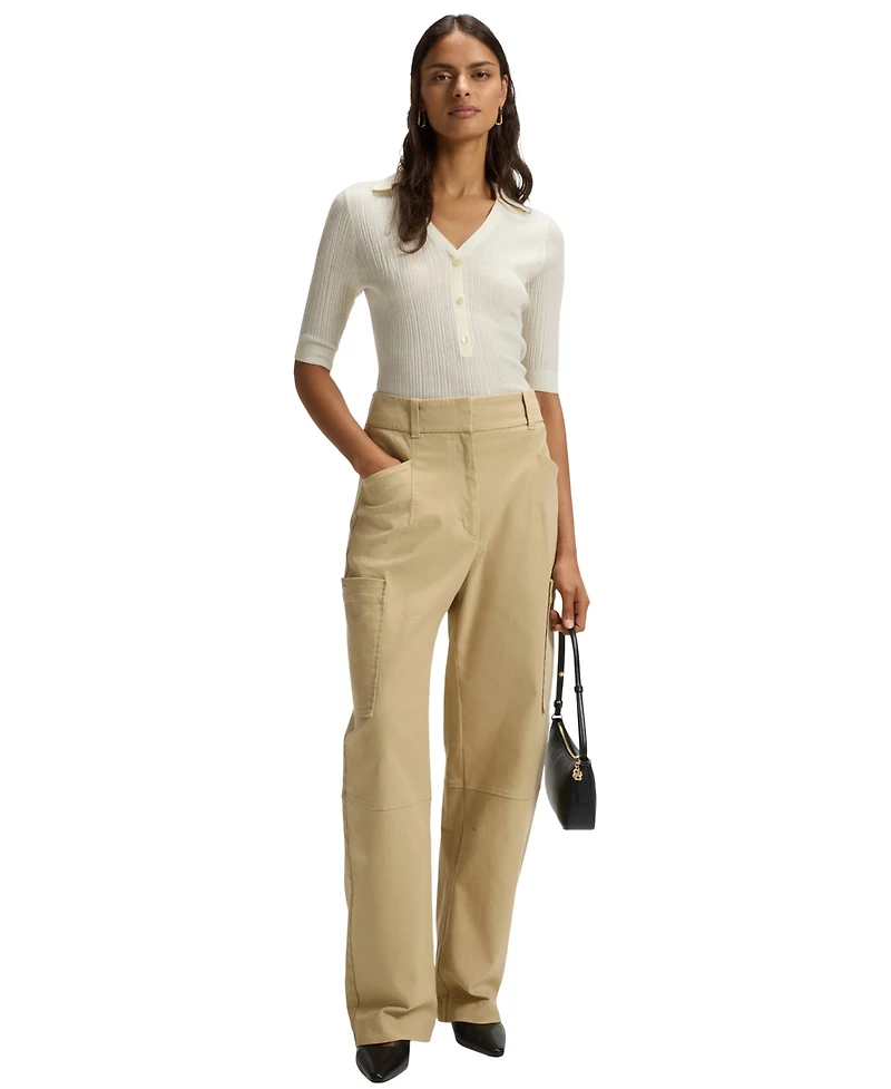 Boss by Hugo Women's Knit Collared Sweater