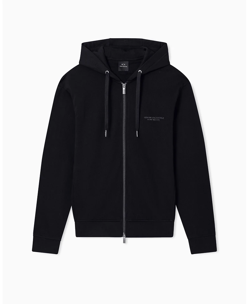 A|X Armani Exchange Men's Milan Ny Logo Full Zip Hoodie