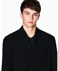 A|X Armani Exchange Men's Night Lab Wool Double Breasted Blazer