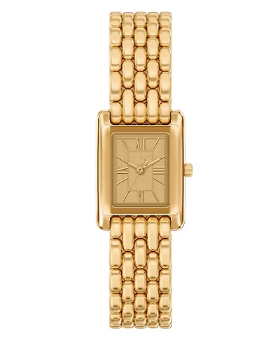 Michael Kors Women's Essex Three-Hand Gold-Tone Stainless Steel Watch, 20mm