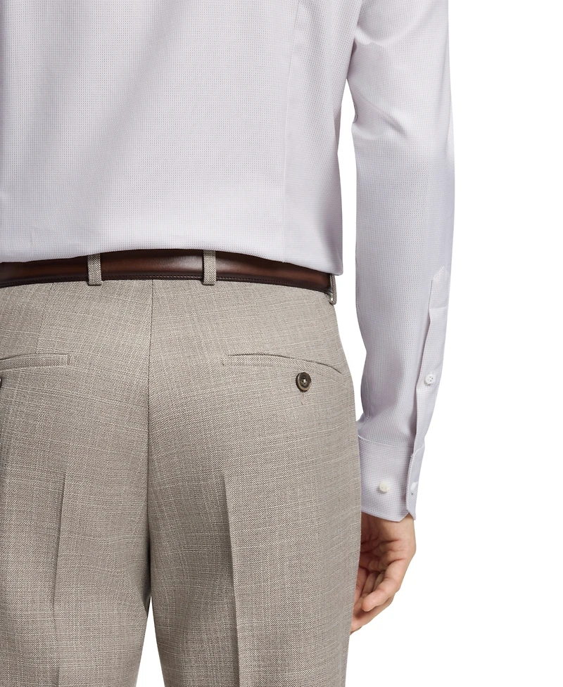 Boss by Hugo Men's Italian-Made Structured Cotton Slim-Fit Dress Shirt