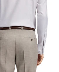 Boss by Hugo Men's Italian-Made Structured Cotton Slim-Fit Dress Shirt