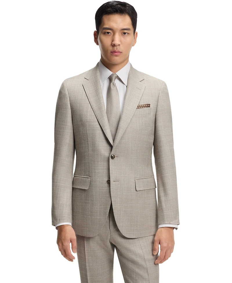 Boss by Hugo Boss Men's Two-Piece Slim-Fit Patterned Wool-Silk Blend Suit