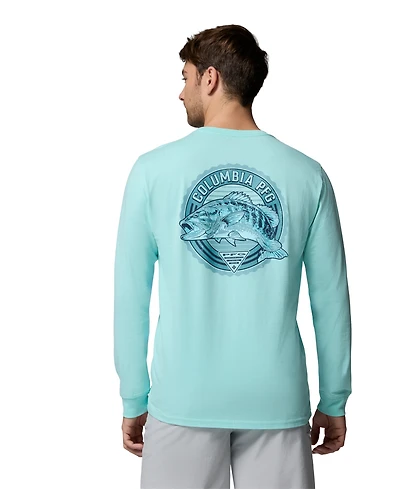 Columbia Men's Pfg Trawling Graphic Long Sleeve T-Shirt