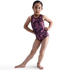 Nike Gymnastics Girls' 7-16 Smoky Swoosh Leotard