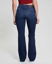 Guess Women's Cargo Mini Bootcut Jeans