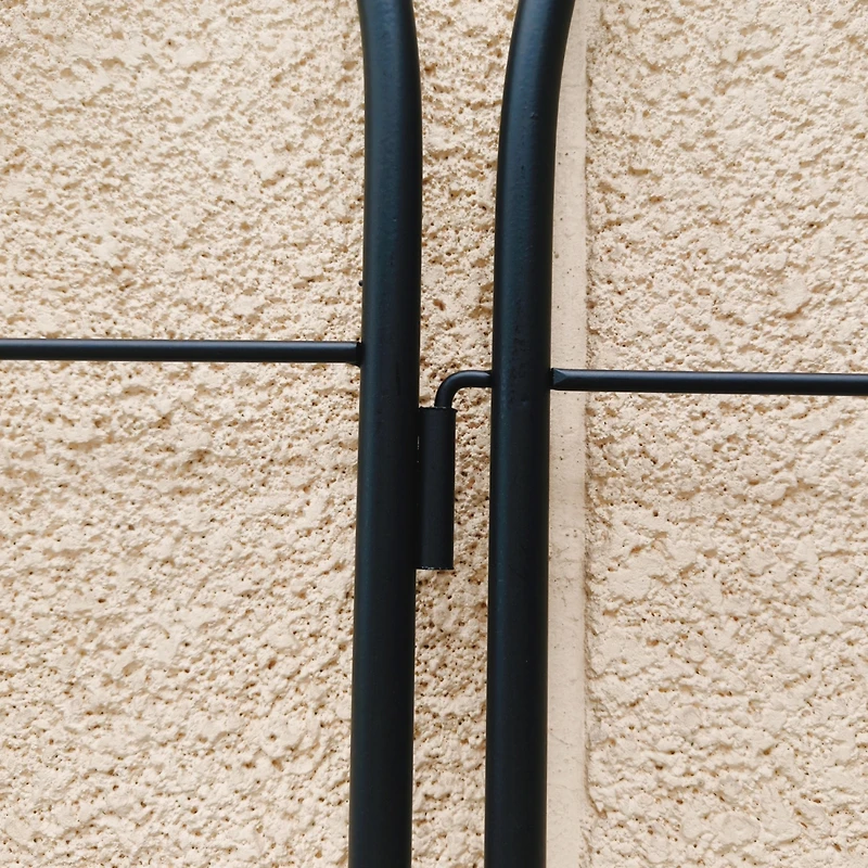 Streamdale Furniture 2 Pack Metal Garden Trellis 71" Rustproof Black