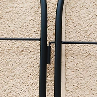 Streamdale Furniture 2 Pack Metal Garden Trellis 71" Rustproof Black