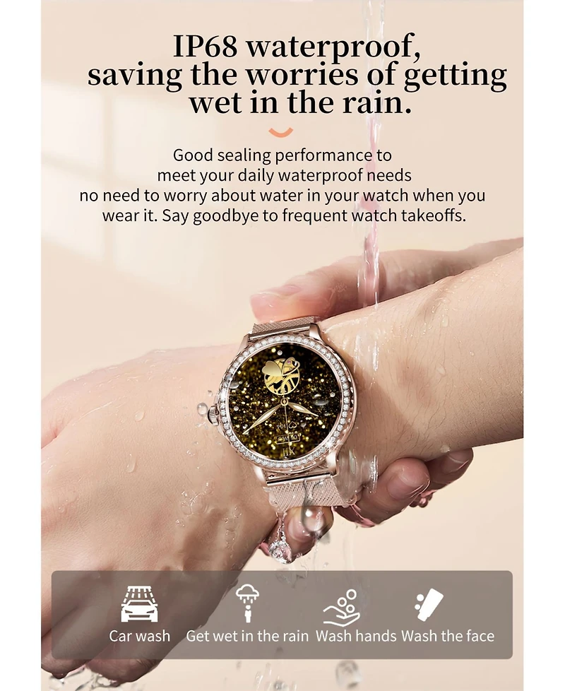 Ruixing Smart Women's Smart Sports Watch – Multi-Functional with Bluetooth Calling, Health Monitoring, Intelligent Alerts, and IP67 Water Resistance (