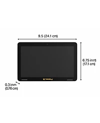 Linsay 10.1" Octa Core 256GB Storage Android 15 Tablet with Brown Leather Case