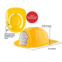 Dress Up America Yellow Fire Fighter Helmet - Kids