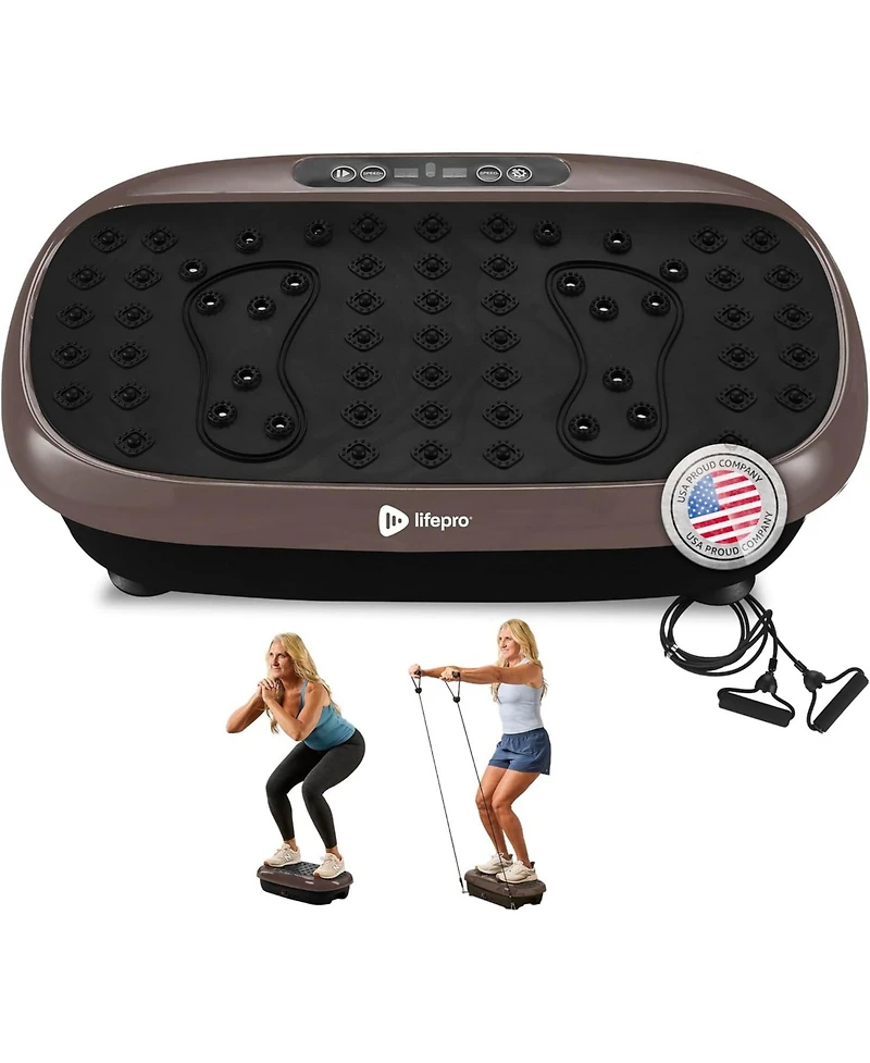 Lifepro HexaPlate Lite Vibration Plate Exercise Machine – Full Body Vibrating Platform for Lymphatic Drainage
