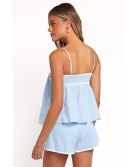 Petal and Pup Women's Lila Short Set - Blue