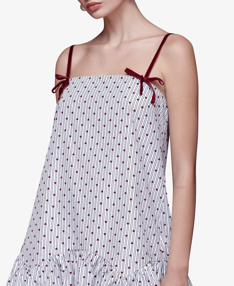 Avec Les Filles Women's Baby Doll Mini Dress