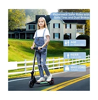 Artudatech 6.5 inch Foldable Kids Electric Scooter for Fun Rides, Up to 5 Miles, 150W Motor & Deck Lights