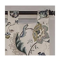 Rlf Home Ophelia Tab Valance All season 4" Tab Valance 45" x 15" Iris Blue