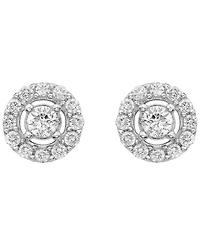 Macy's White Diamond Earrings (1/2 ct. t.w.) in 10k White Gold