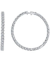 Macy's White Diamond Earrings (2 ct. t.w.) in 10k White Gold