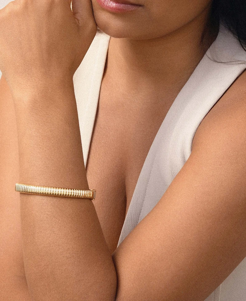 Ettika Ribbed Stacking Bangle Bracelet