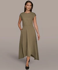 Donna Karan Weekend Women's Cap Sleeve Crewneck Dress