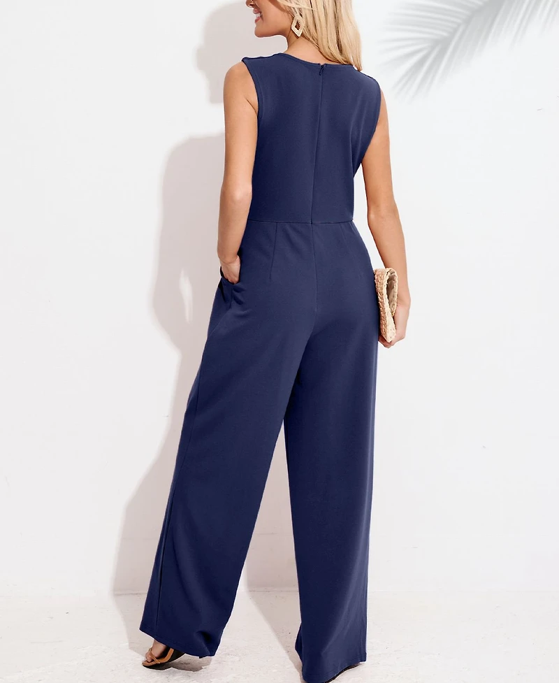 Cupshe Women's Sleeveless Wide-Leg Jumpsuit