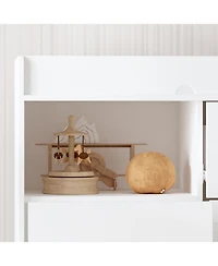 Homsee 4-Drawer Chest of Drawers Nursery Storage Organizer With Changing Table Open Shelf