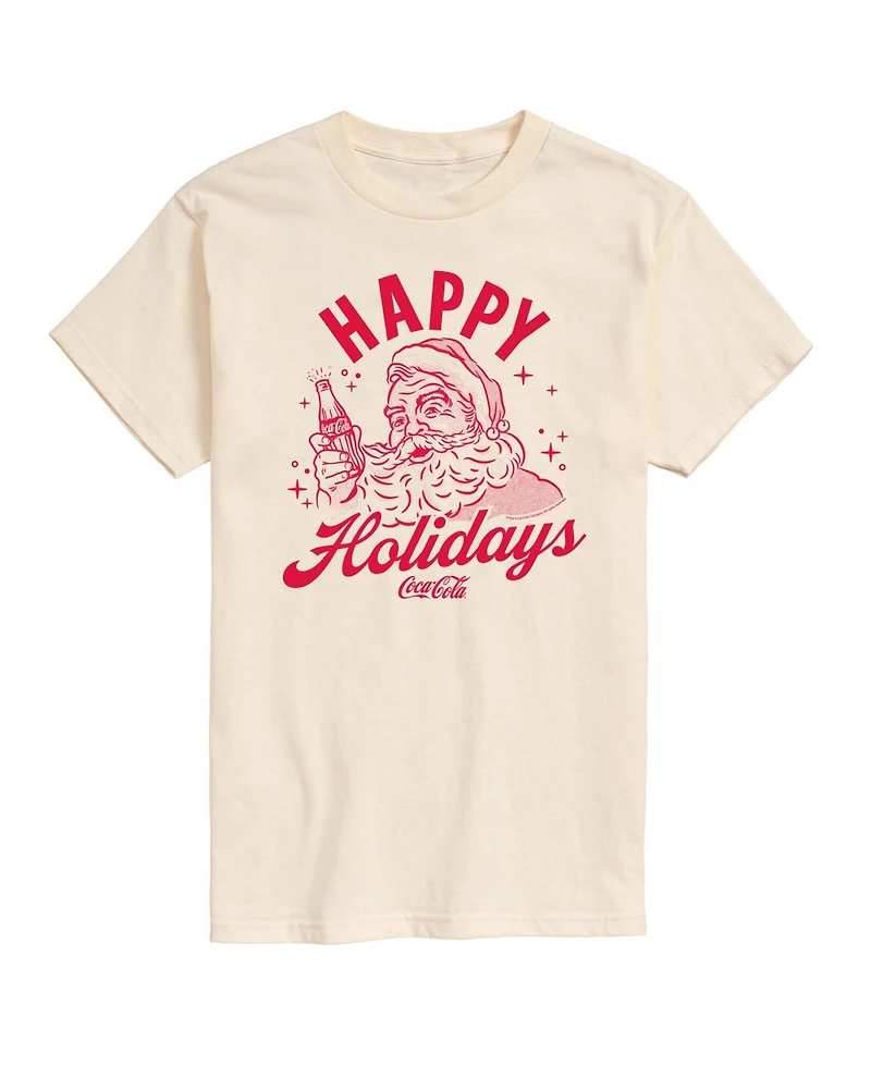 Airwaves Men's Coca-Cola Happy Holidays Short-Sleeve Graphic T-Shirt