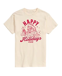 Airwaves Men's Coca-Cola Happy Holidays Short-Sleeve Graphic T-Shirt