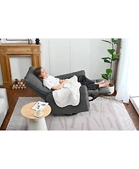 Streamdale Furniture Streamdale 270 Power Swivel Rocker Recliner Chair for Adults, Electric Nursery Glider (Dark Gray
