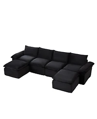Streamdale Furniture Streamdale Modern corduroy cloud sofa