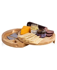 Toscana Brie Cheese Board with Gourmet Gift Pack, 5-Piece