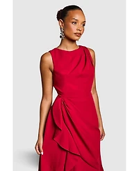 Coast Women's Crepe Ruffle Low Back Dress