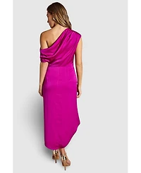 Coast Women's Satin One Shoulder Midi Dress