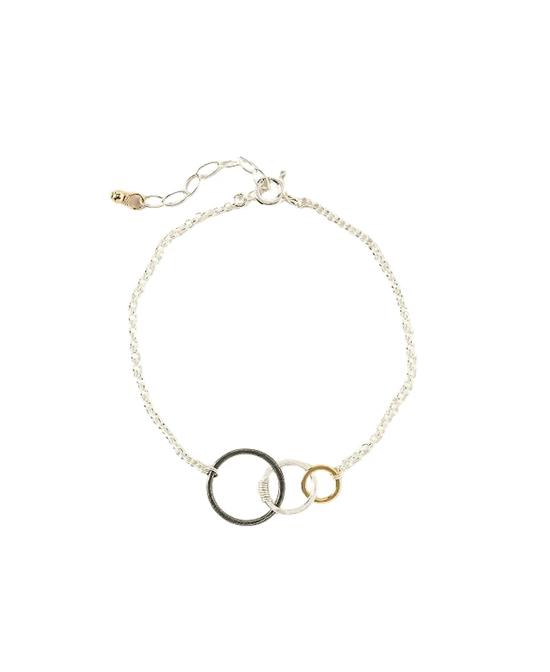 Uncommon Goods Past Present Future Sterling Silver Bracelet