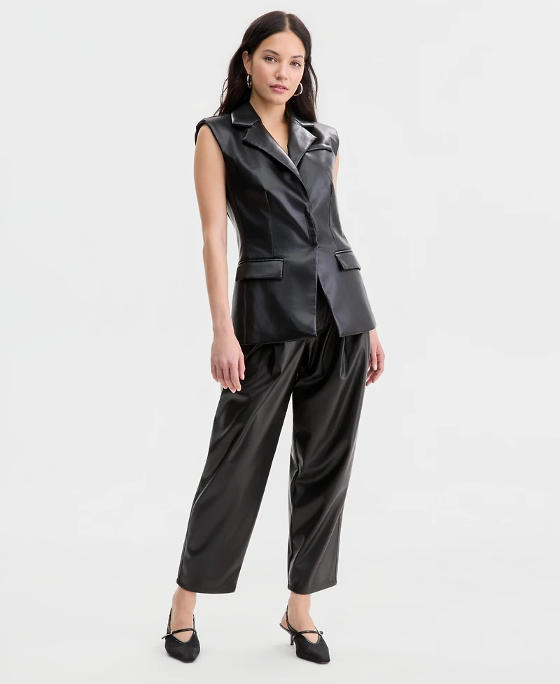 Bar Iii Women's Sleeveless Structured Vest, Macy's Exclusive