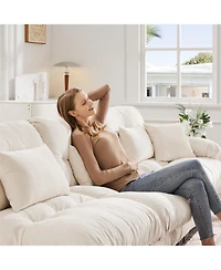 Streamdale Furniture 3-Seater Modular Chenille Sectional Sofa - Soft & Comfy Upholstered Furniture