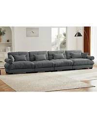 Streamdale Furniture Streamdale Super Comfort Oversized Modular Velvet Sectional Sofa Couch with Armrests