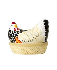 Uncommon Goods Mother Hen Stoneware Storage Jar