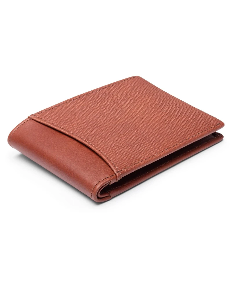 Bosca Saffiano Hall Pass Bifold Wallet w/ Rfid