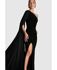 Coast Women's One Shoulder Ruched Maxi Dress