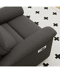 Streamdale Wall Hugger Zero Wall Power Recliner Chair with Usb (Dark Gray)