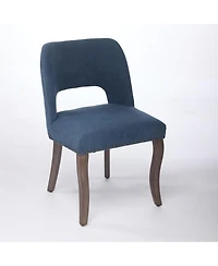 Streamdale Furniture Wooden Dining Chairs Set of 2, Modern Fabric Upholstered Kitchen Chairs