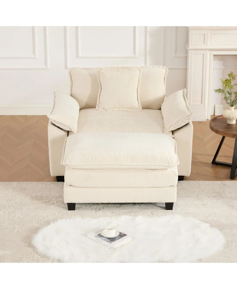 Streamdale Furniture Cloud Couch: Ultimate Comfort Chenille Sofa