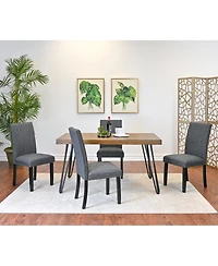 Streamdale Furniture 6-Piece Dining Set with Upholstery Bench, 3 Colors