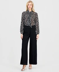 Tahari Asl Petite Wide-Leg Pants