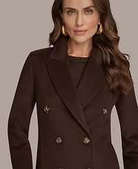 Donna Karan New York Women's Double-Breasted Reefer Coat