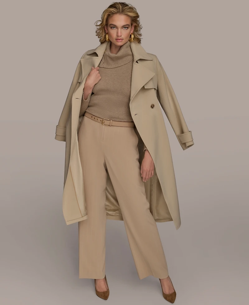 Donna Karan New York Women's Belted Notched-Collar Trench Coat
