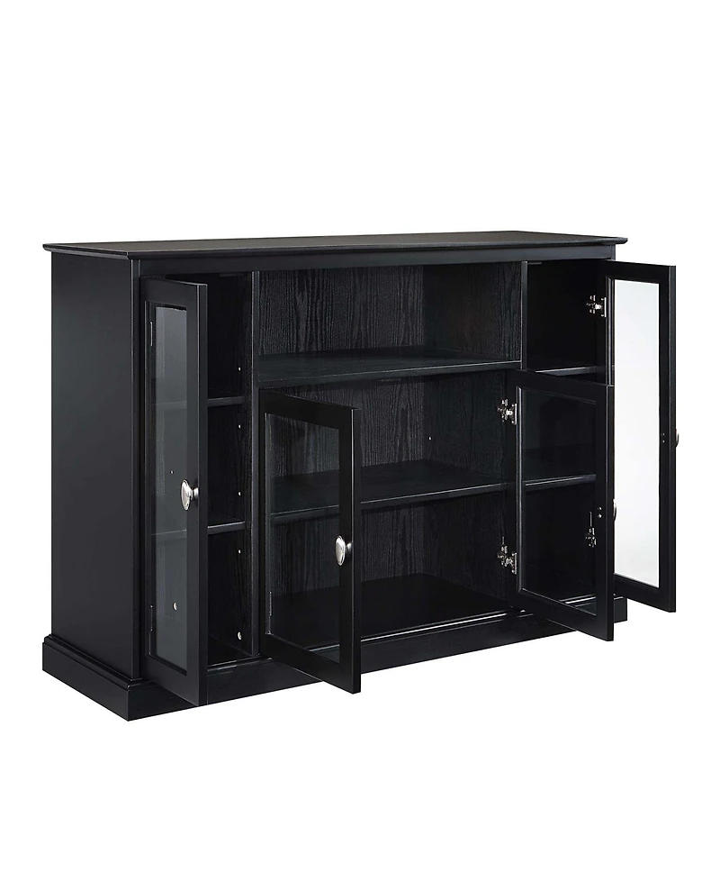 Convenience Concepts 52" Highboy Glass Storage Tv Stand