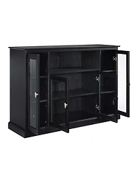 Convenience Concepts 52" Highboy Glass Storage Tv Stand